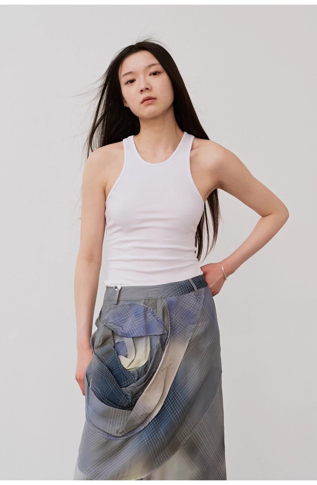 "Summer Tour" Small I-Shaped Vest Camisole Women's Summer Elastic Cotton Slimfit
