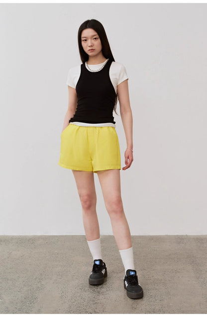 "Summer Tour" Small I-Shaped Vest Camisole Women's Summer Elastic Cotton Slimfit