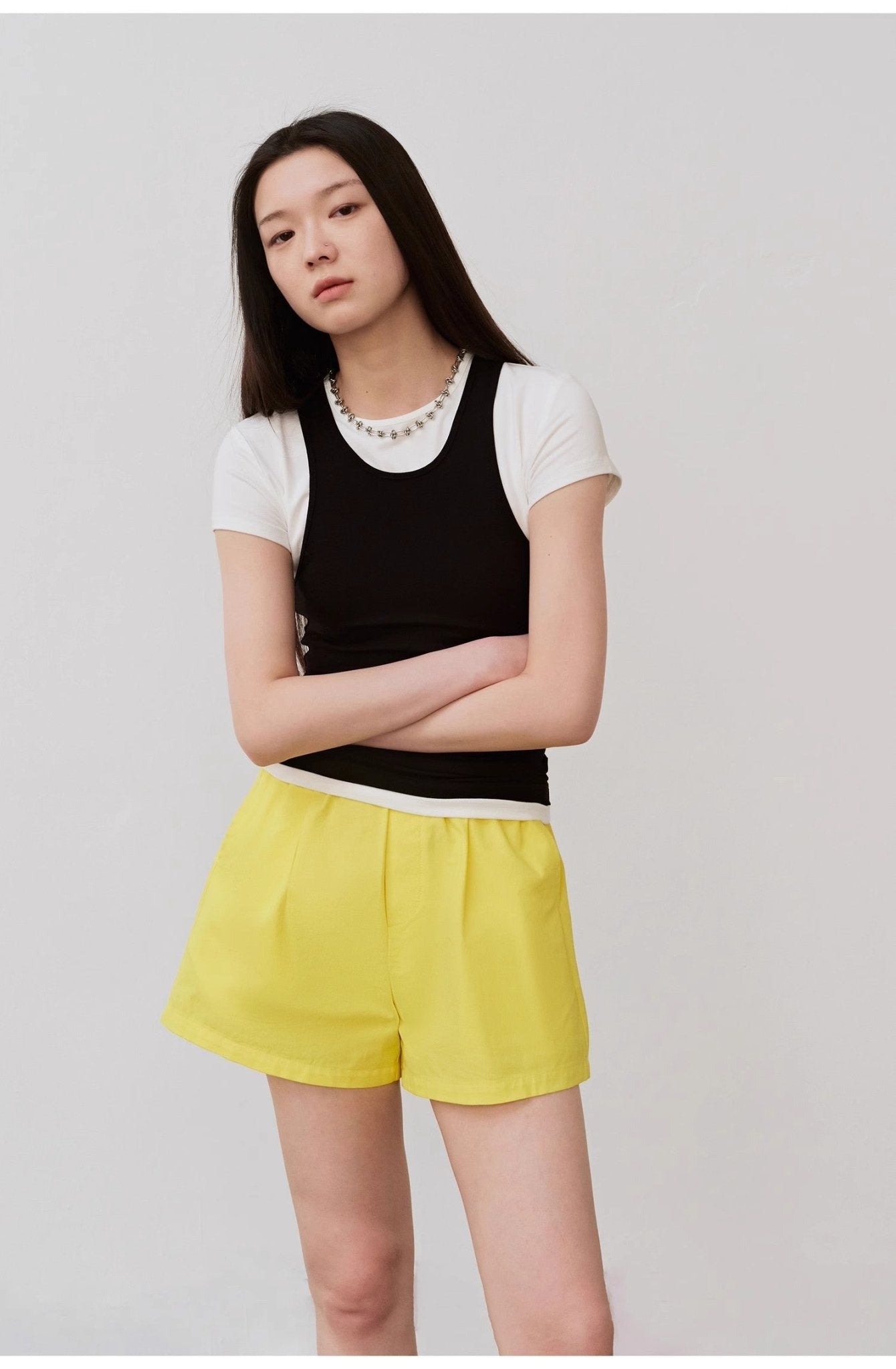 "Summer Tour" Small I-Shaped Vest Camisole Women's Summer Elastic Cotton Slimfit