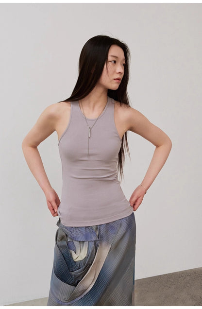 "Summer Tour" Small I-Shaped Vest Camisole Women's Summer Elastic Cotton Slimfit